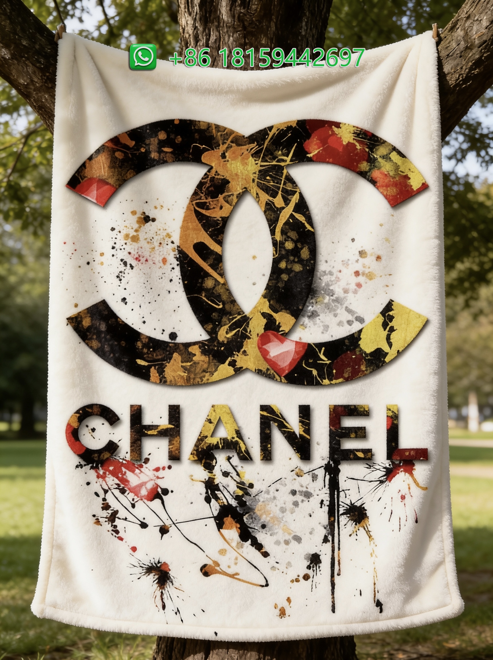 Chanel Throw Blankets